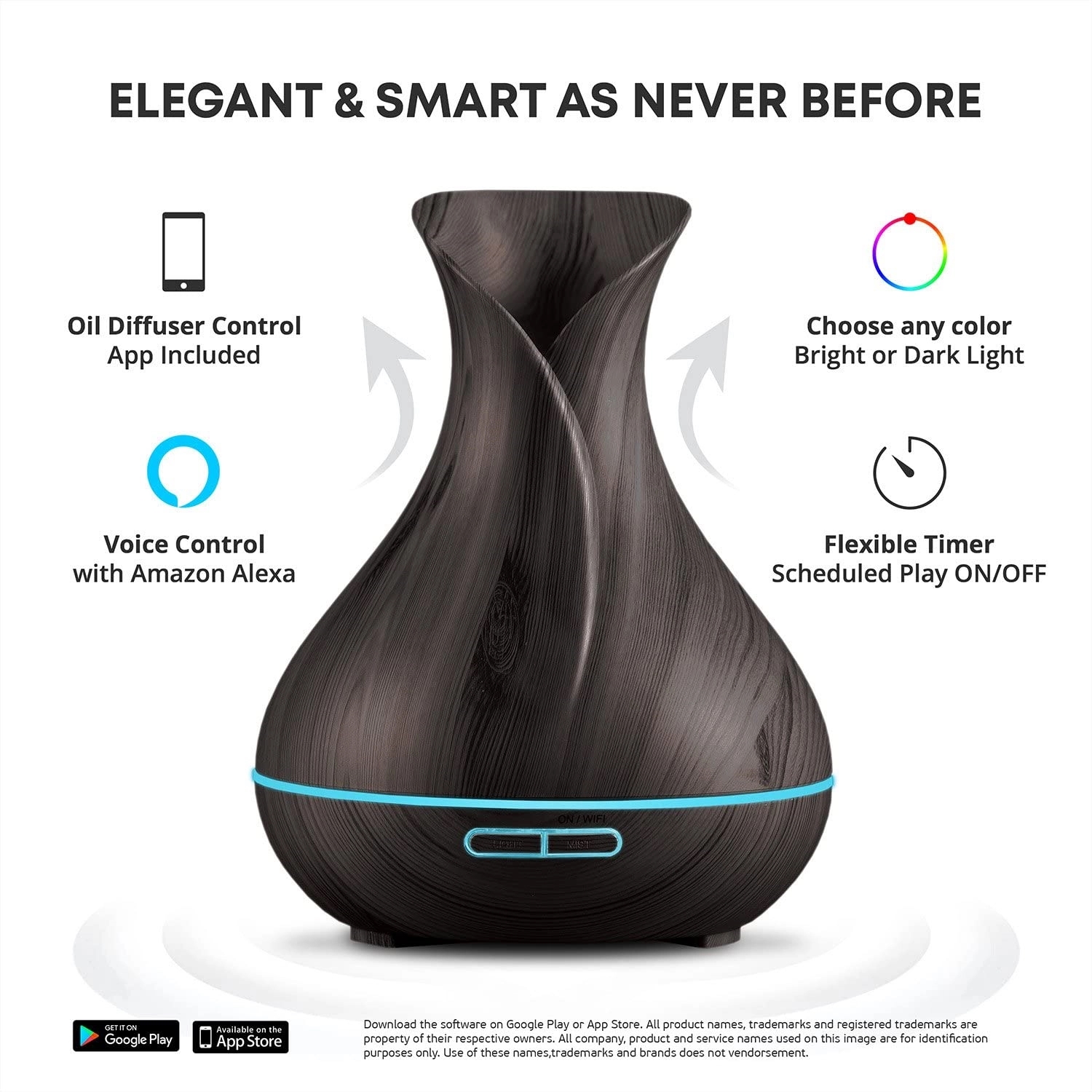 400ML Intelligence Essential Oil Diffuser Humidifier 10
