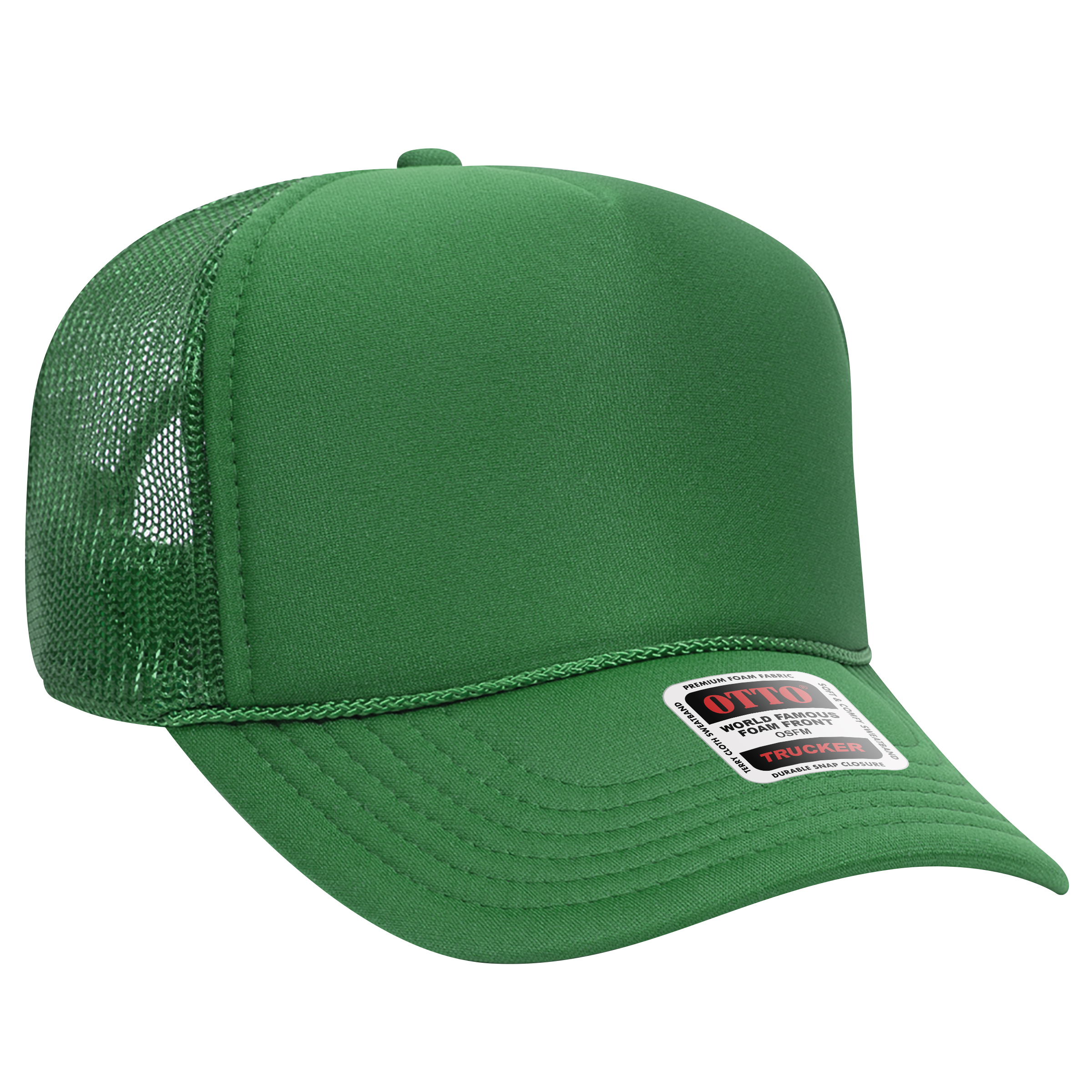 OTTO CAP® 5 Panel Mid Profile Mesh Back Trucker Hat 8