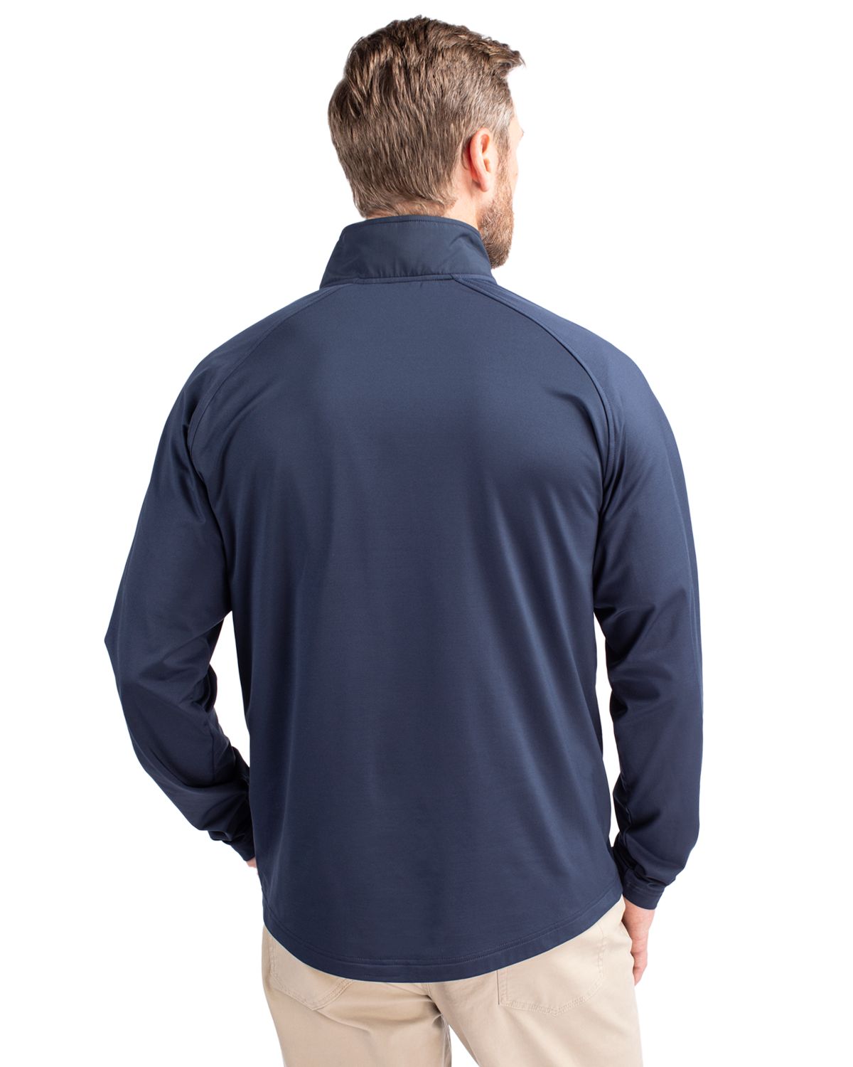 Cutter & Buck Adapt Eco Knit Hybrid Recycled Mens Quarter Zip 54
