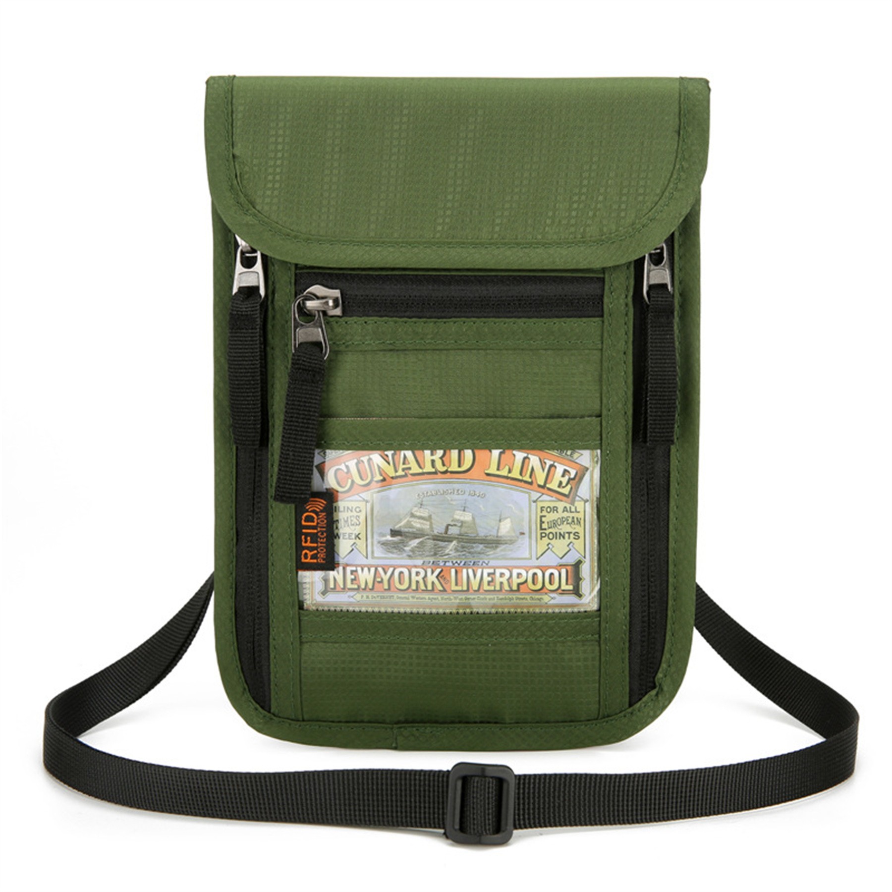 Multifunctional Neck Hanging Travel Passport Bag 7