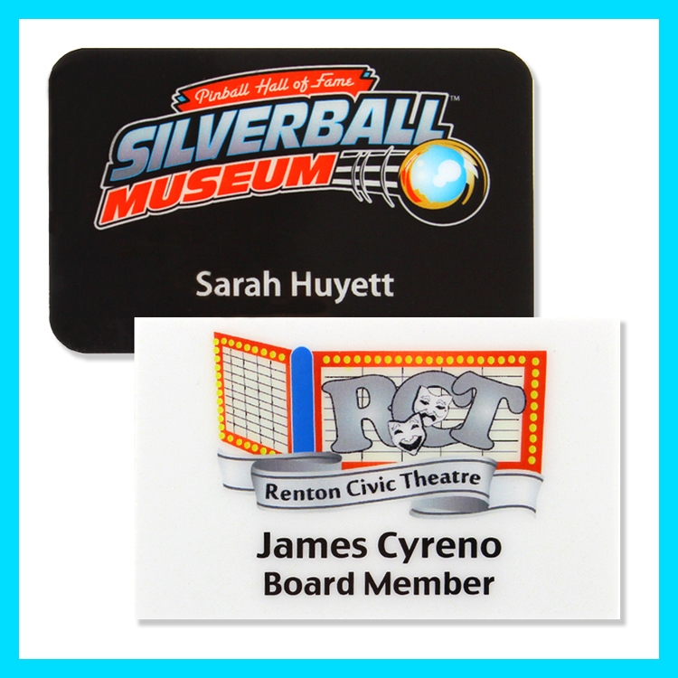 The Apollo full color name badge. 2"x3" 5