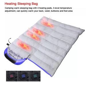 USB Charging Waterproof Electrical Heated Sleeping Bag 4