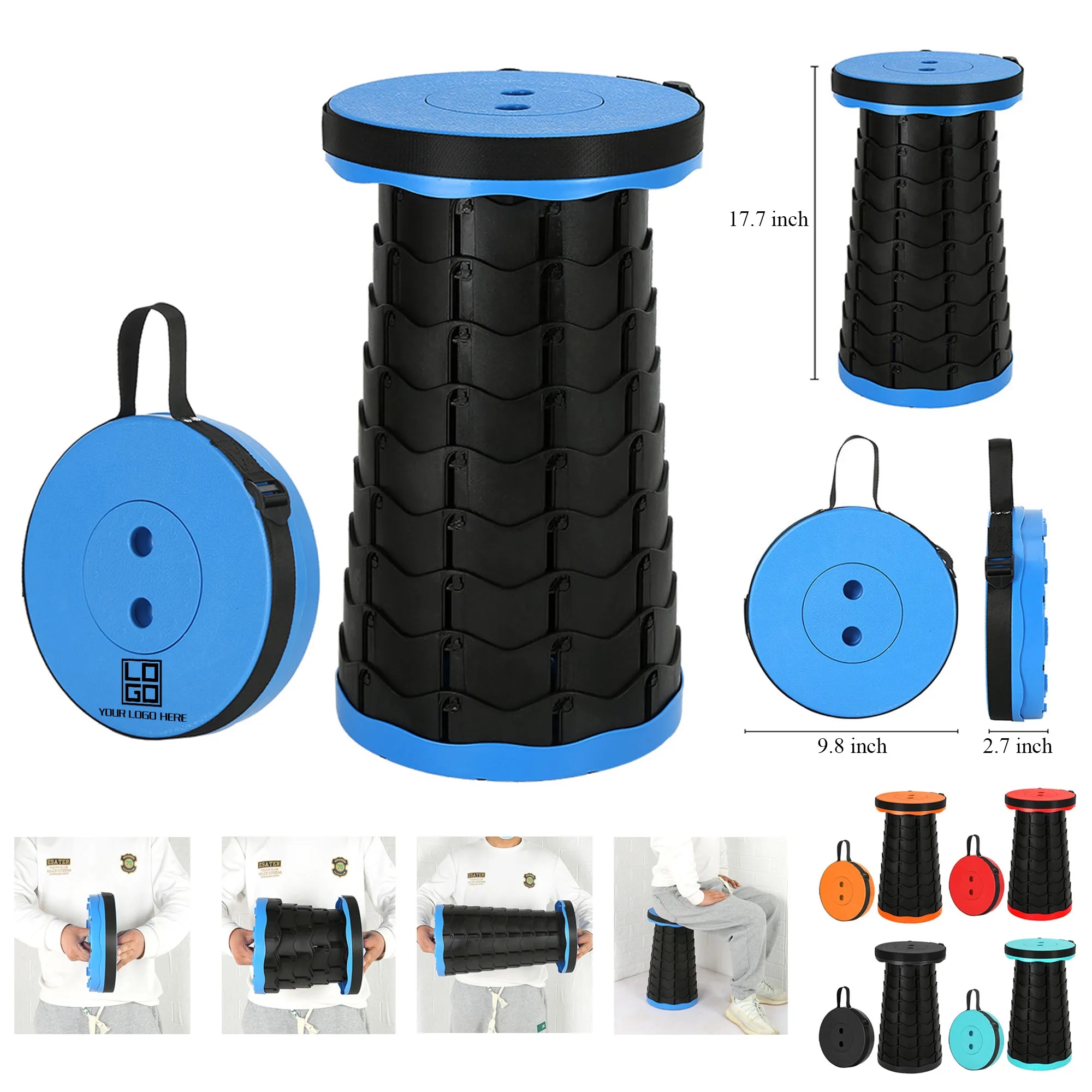 Retractable Outdoor Folding Stool