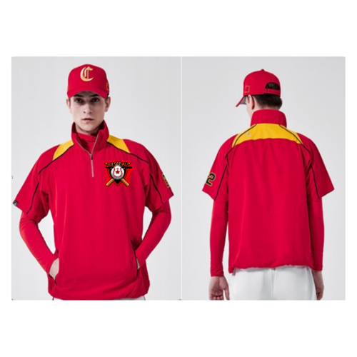 Premium Short Sleeve Quarter Zip Oxford Fabric Baseball 2