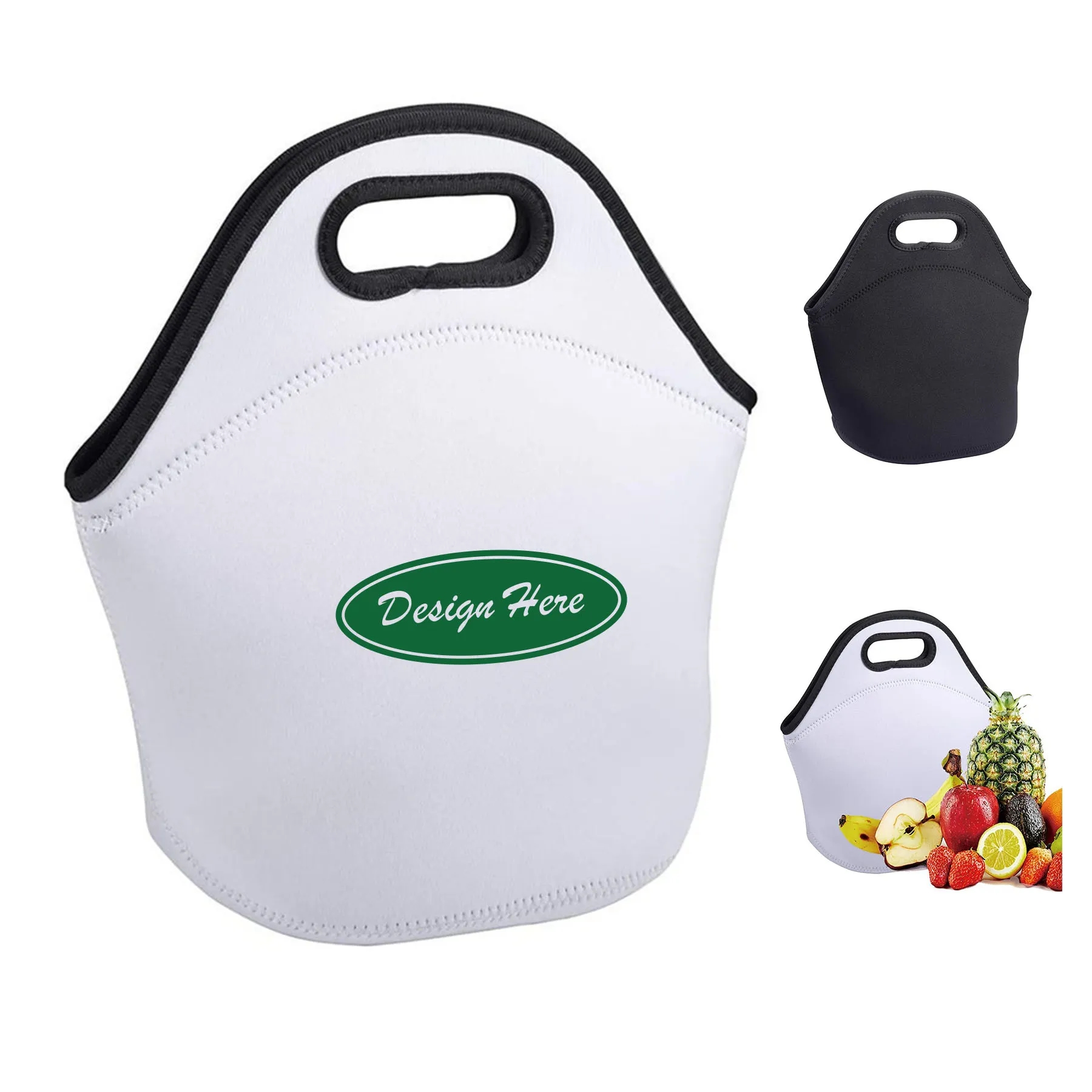 Neoprene Lunch Bag with Handle 4
