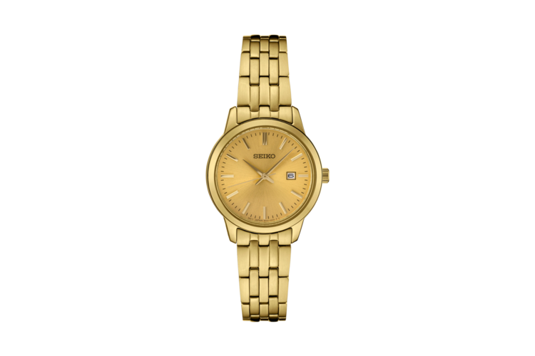 Seiko Ladies Essentials Gold-Tone Stainless Steel Watch 2