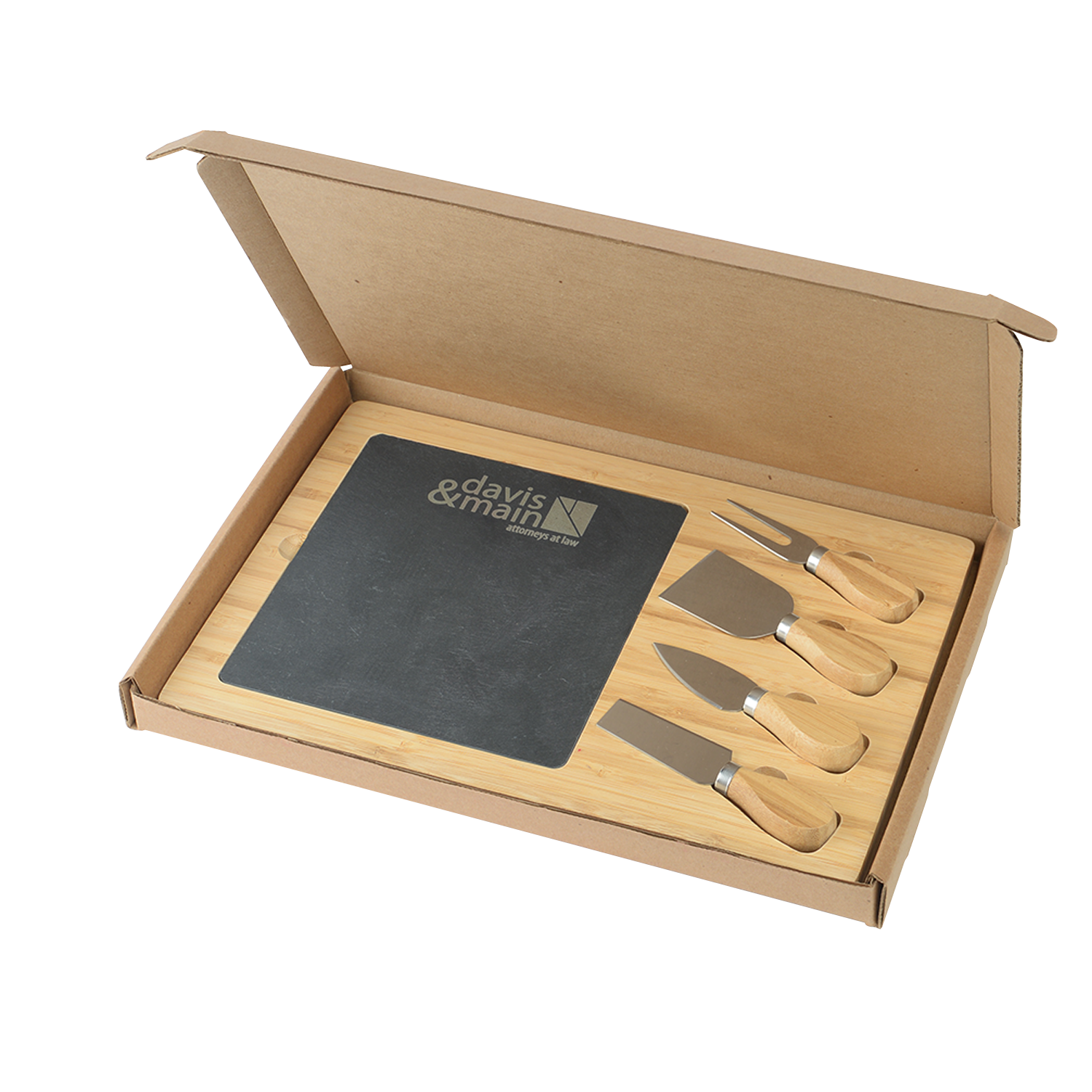 Slate Cheese Board Gift Box Set 3
