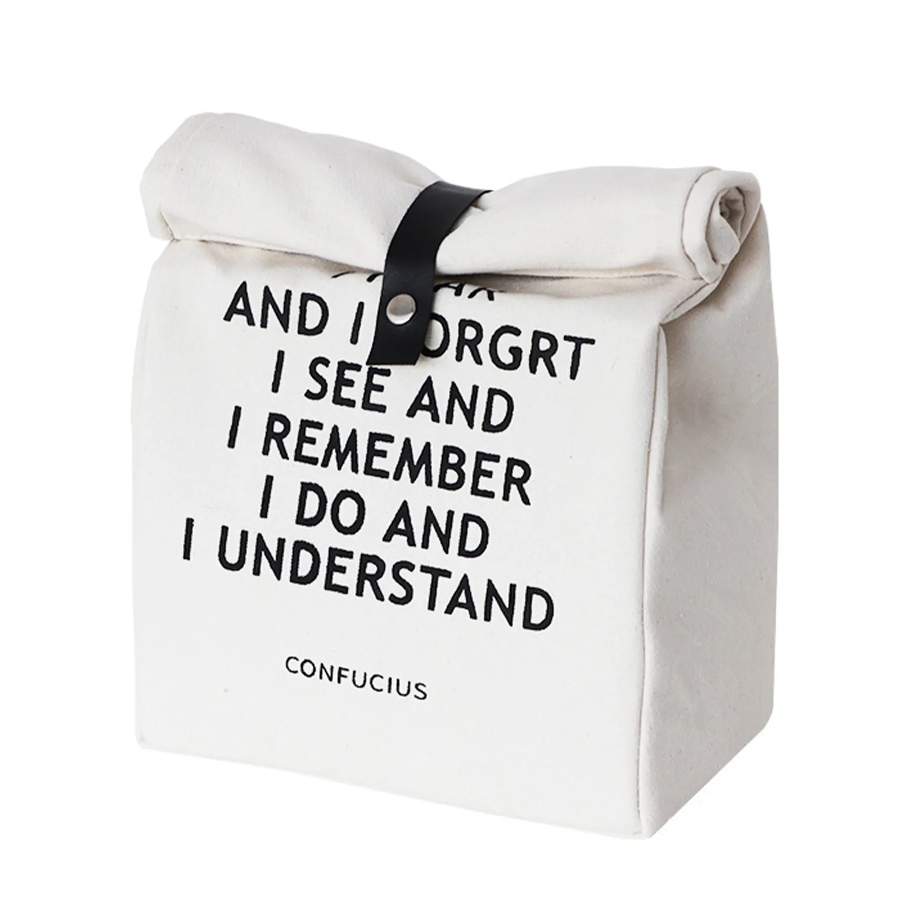 Canvas Thickened Simple Portable Bag, custom tote bag with logo imprint 5