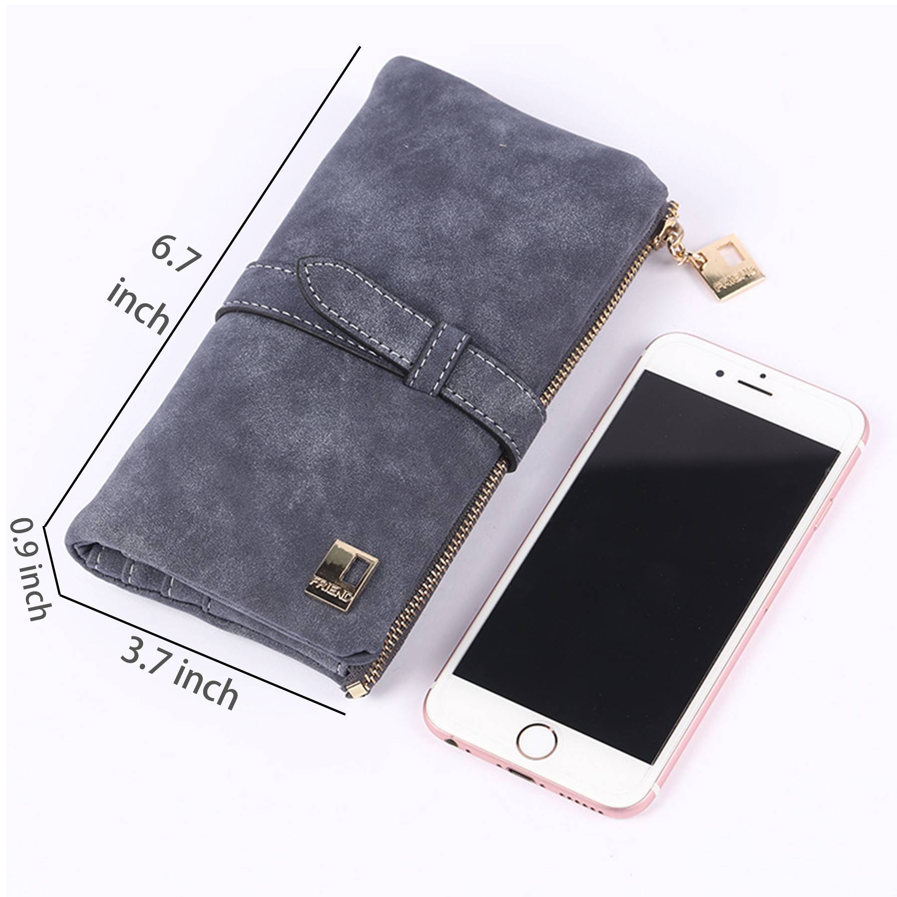 PU Leather Buckle Wallet Purse 12