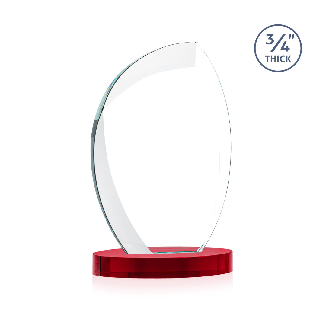 Wichita VividPrint™ Award on Alberton Base - Red 4