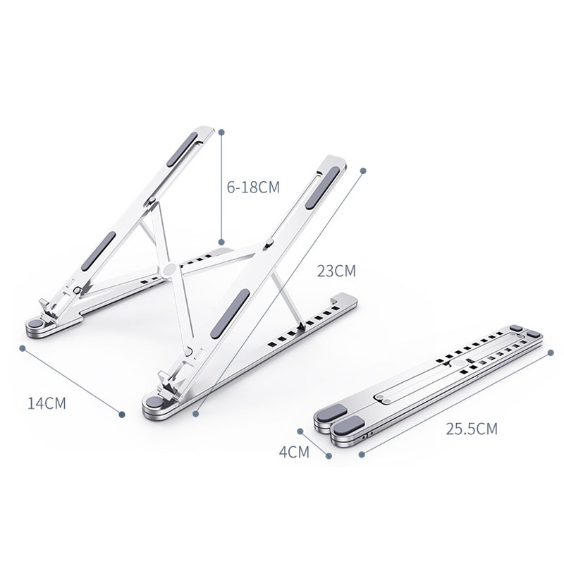 Adjustable Computer Riser Aluminum Ergonomic Desktop Holder ---- 14" to 17.3" 8