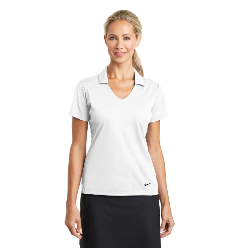 Nike Women's Dri-FIT Vertical Mesh Polo. 3