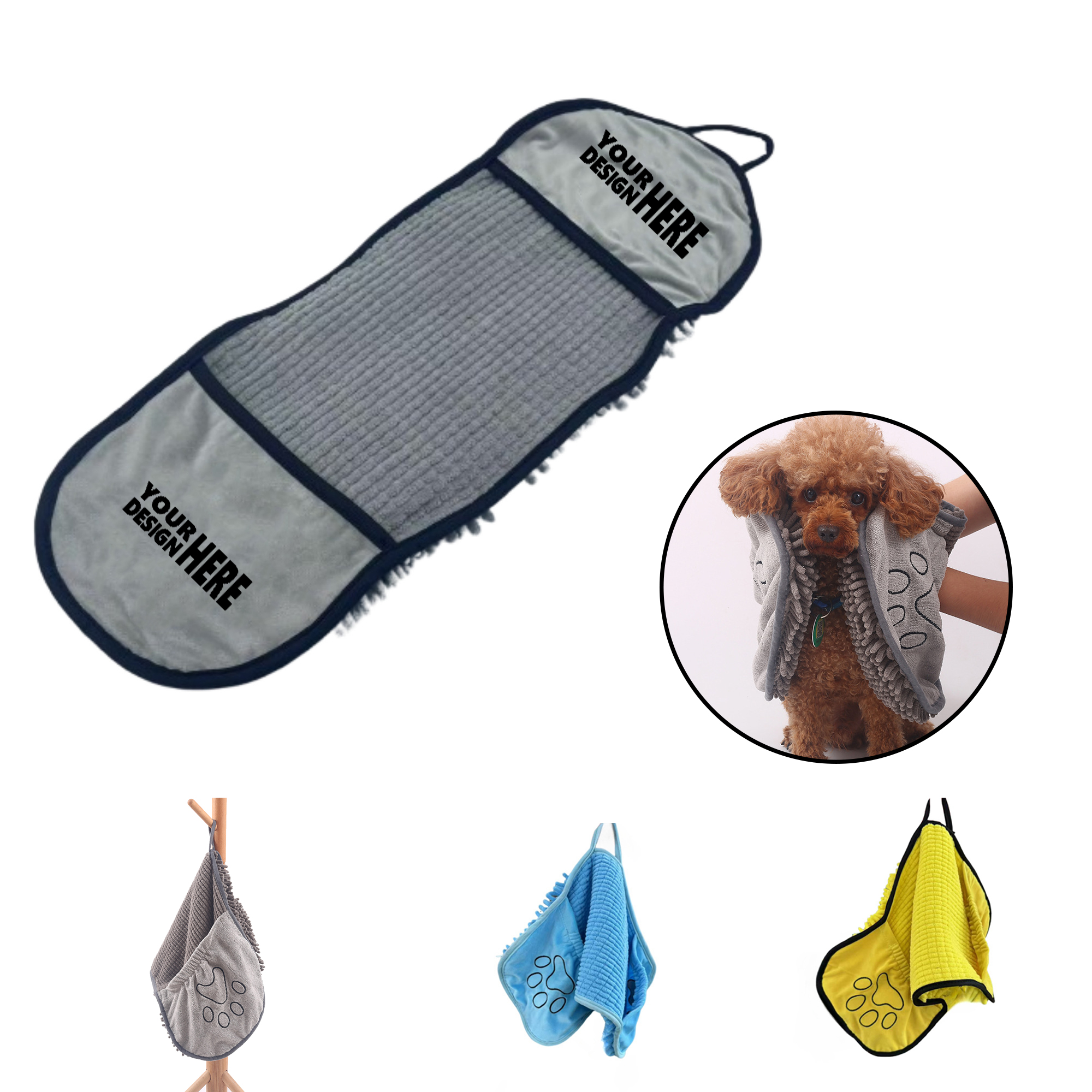 Extra Soft Dog Bath & Grooming Towel 2
