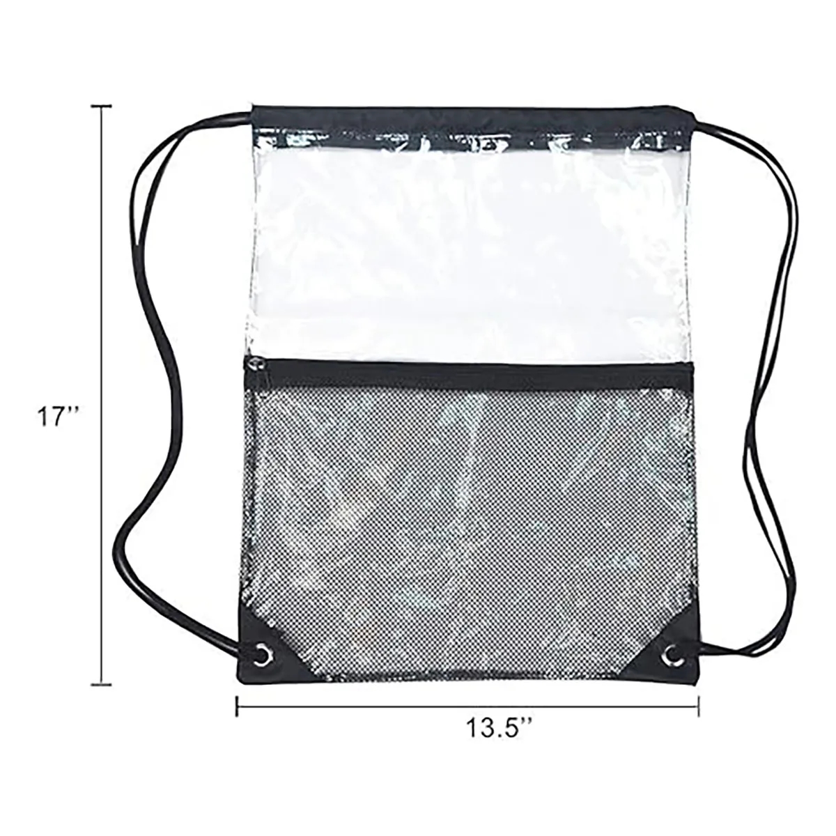 PVC Clear Drawstring Beach Backpack Stadium Approved Bag 4