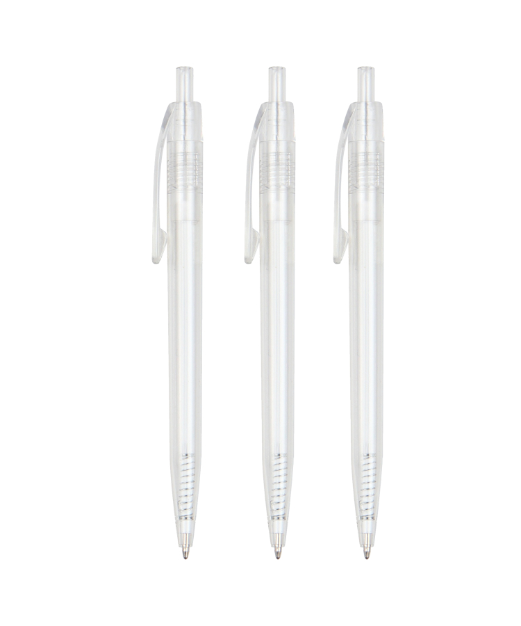 Union Printed - Lincoln Frosted Barrels Click Pen with 1-Color Logo 2