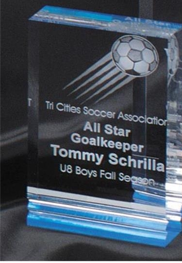 Blue Rectangle Acrylic Award (Limited Quantity) (Price Reduced) 1