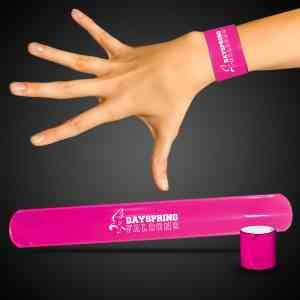 Pink 8 3/4" Slap Bracelet