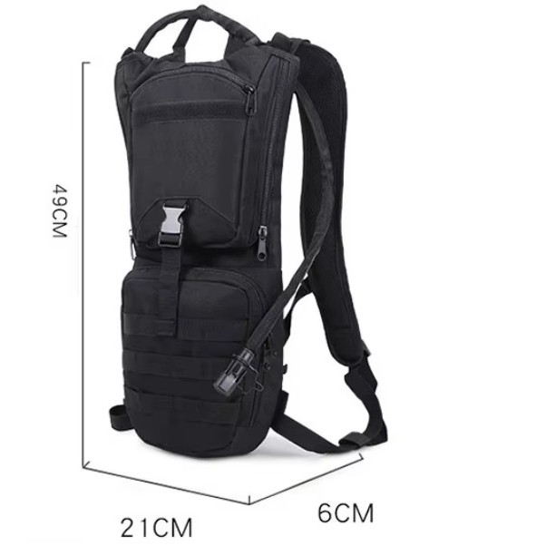 Tactical Camo Hydration Backpack with 3L Water Bladder 3