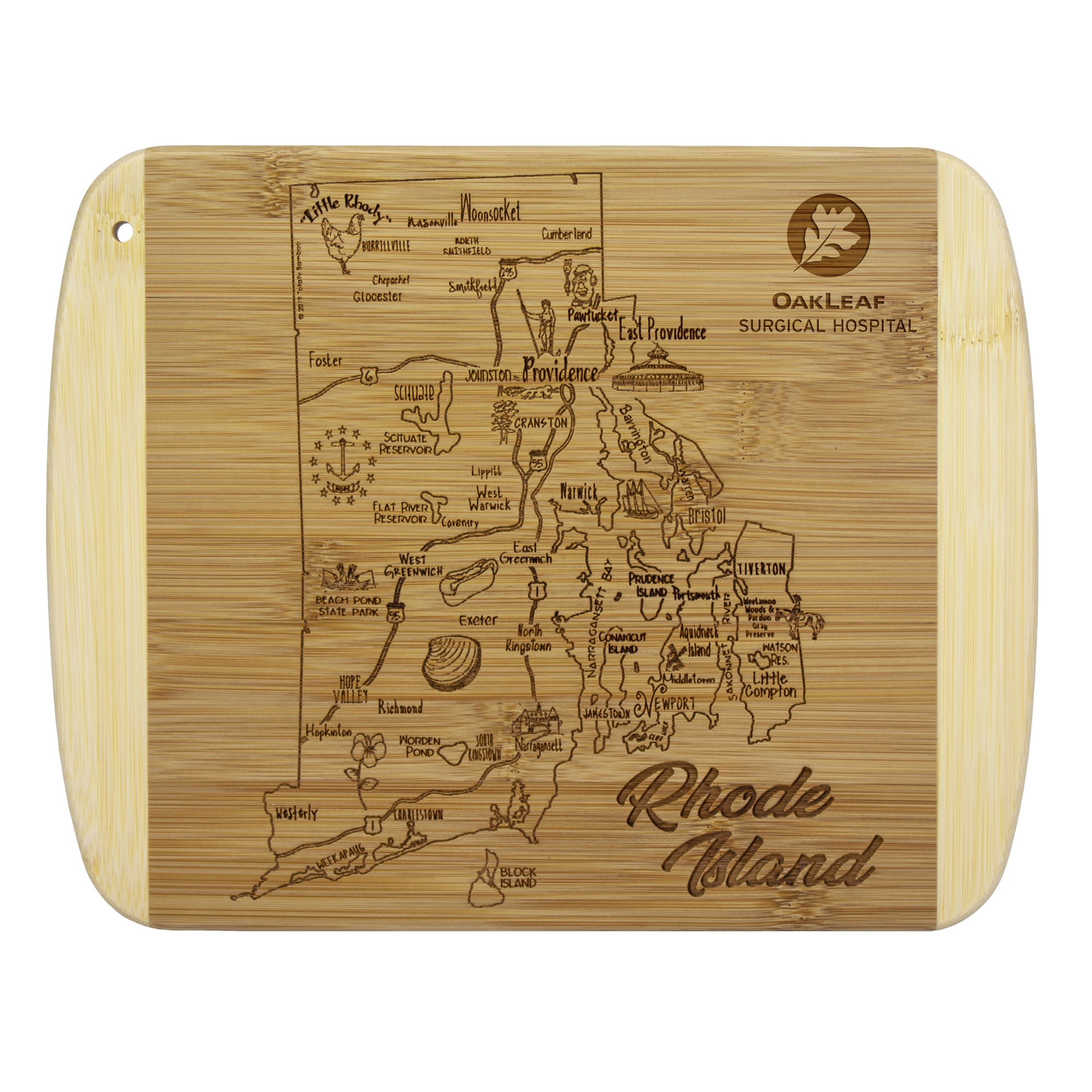 A Slice of Life Rhode Island Serving & Cutting Board