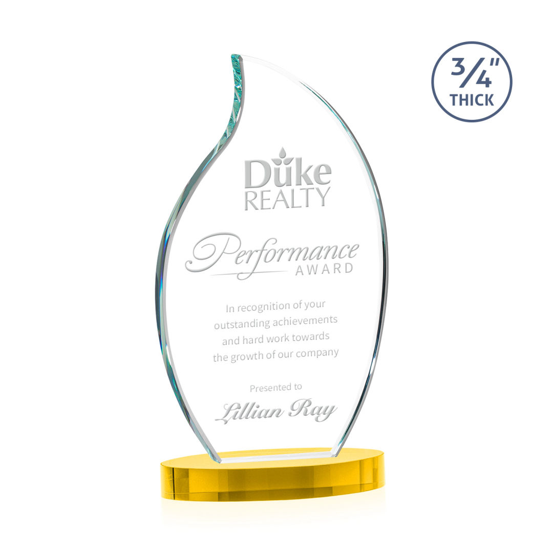 Croydon Flame Award on Alberton Base - Gold 3