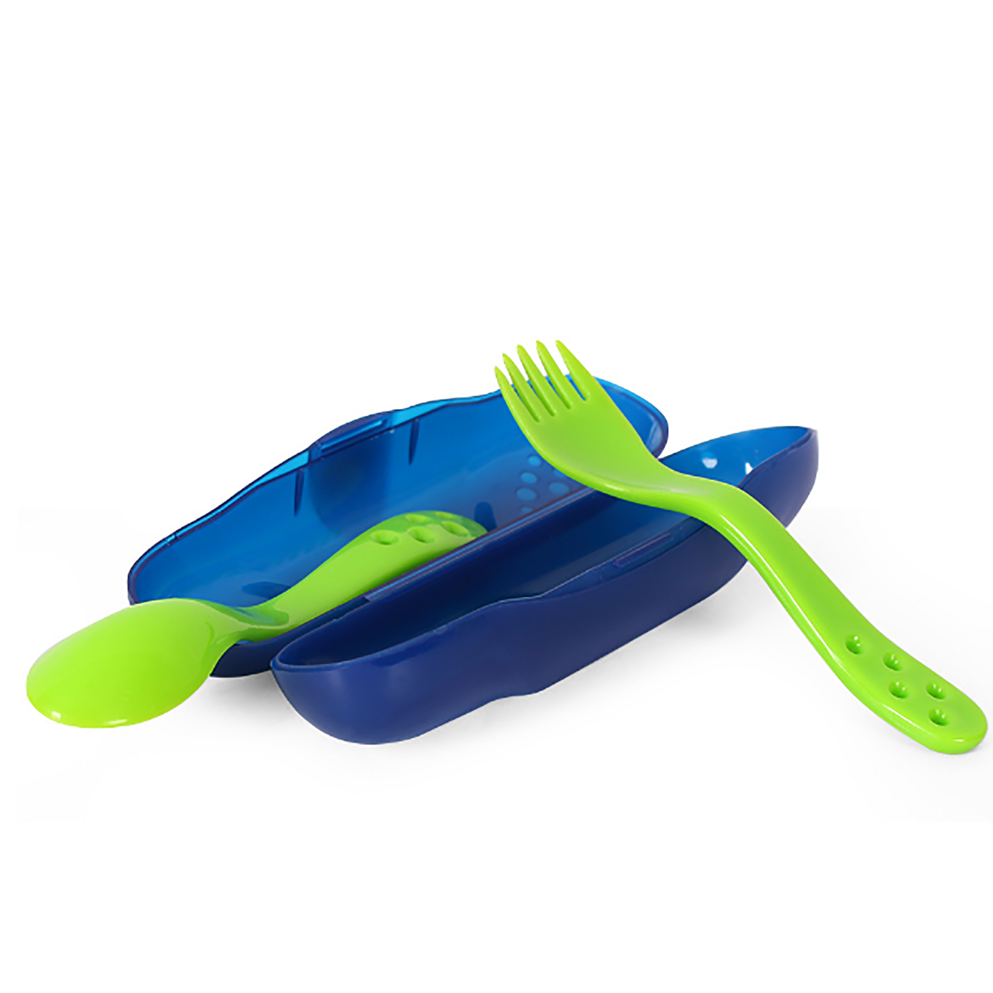 Baby Training Cutlery Plastic Fork Rice Spoon 4