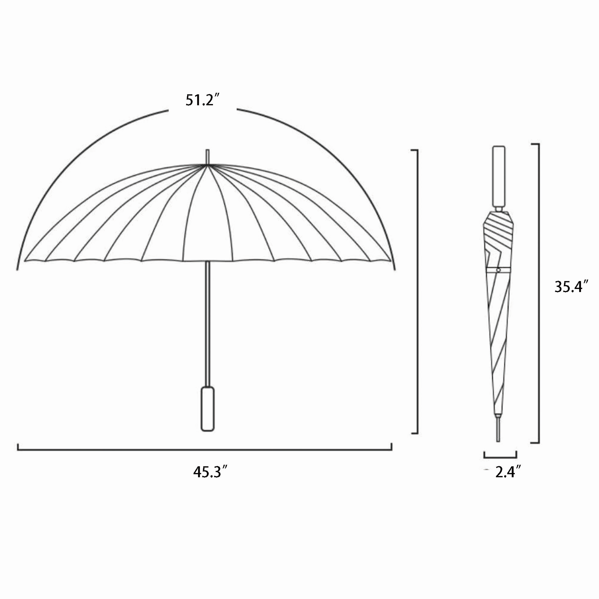 24-Ribbed Self-Deploying Umbrella 2