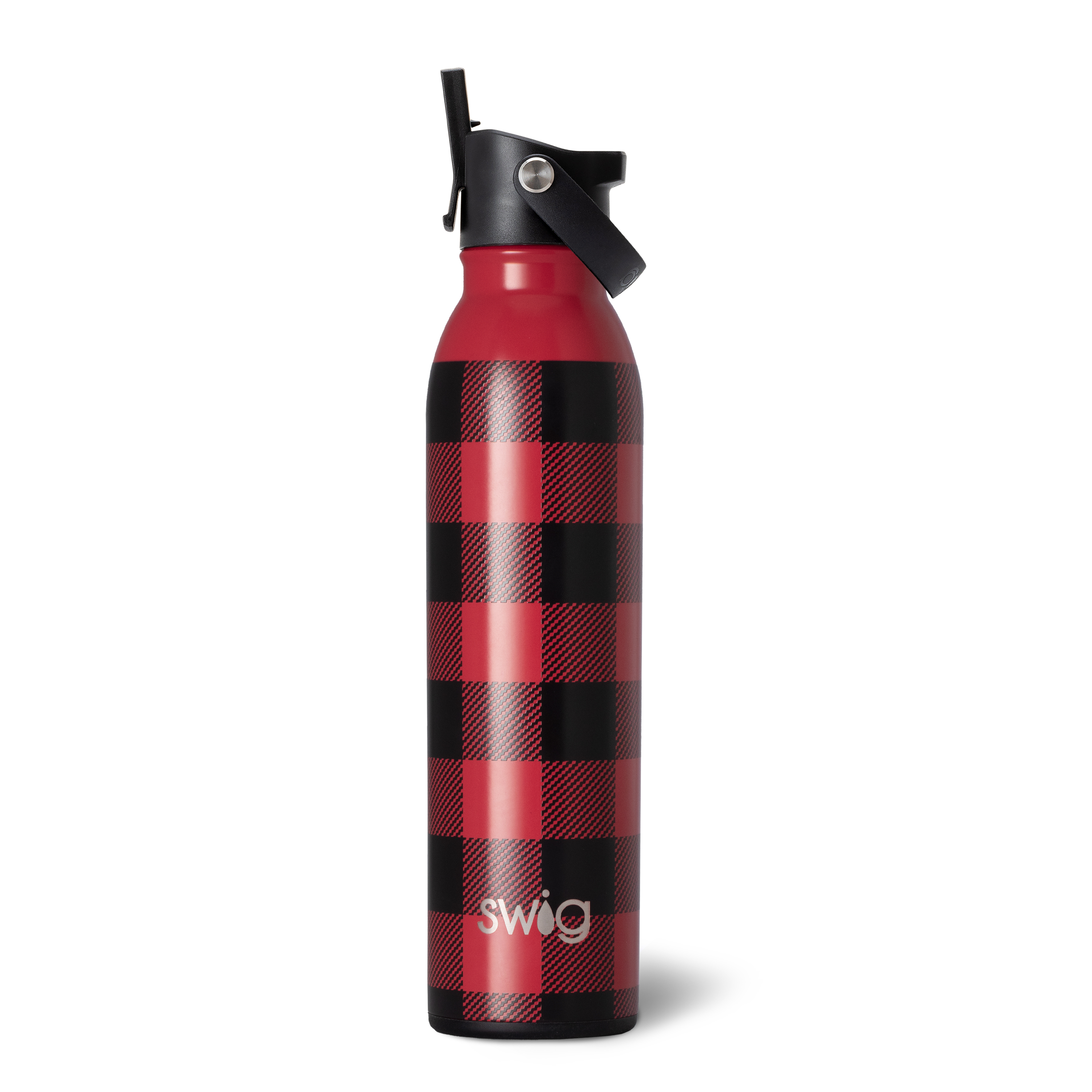 20 Oz. Swig Life Buffalo Plaid Stainless Steel Bottle, custom water bottle with logo imprint 1