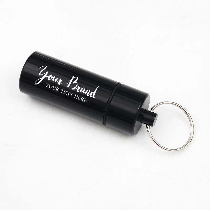 Large Aluminum Pill Tube Key Chain 7