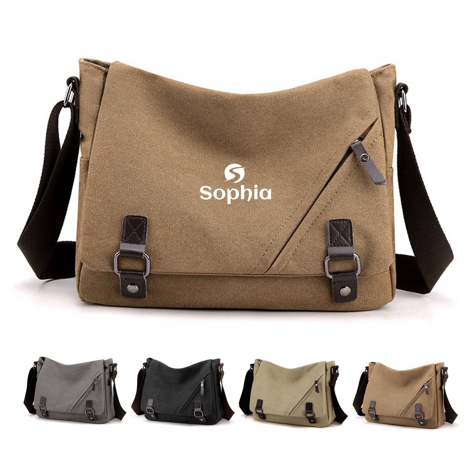 Canvas Shoulder Computer Messenger Bag 2