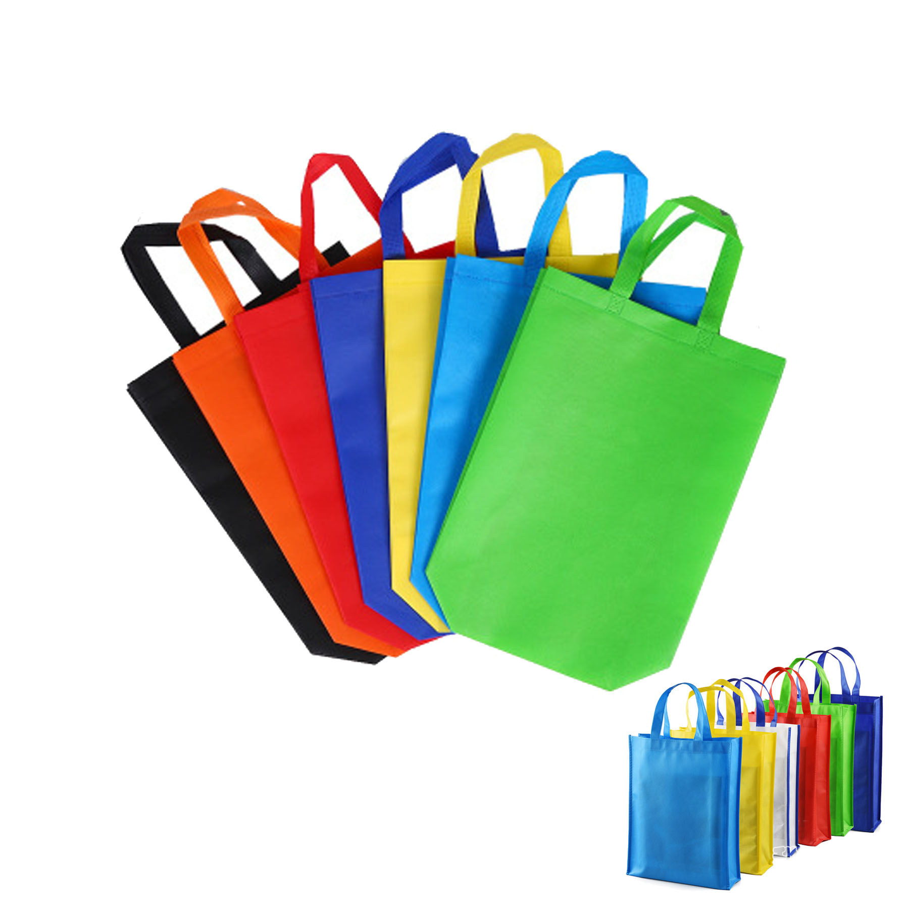 Non-woven Fabric Recycled Foldable Grocery Shopping Bag. 2