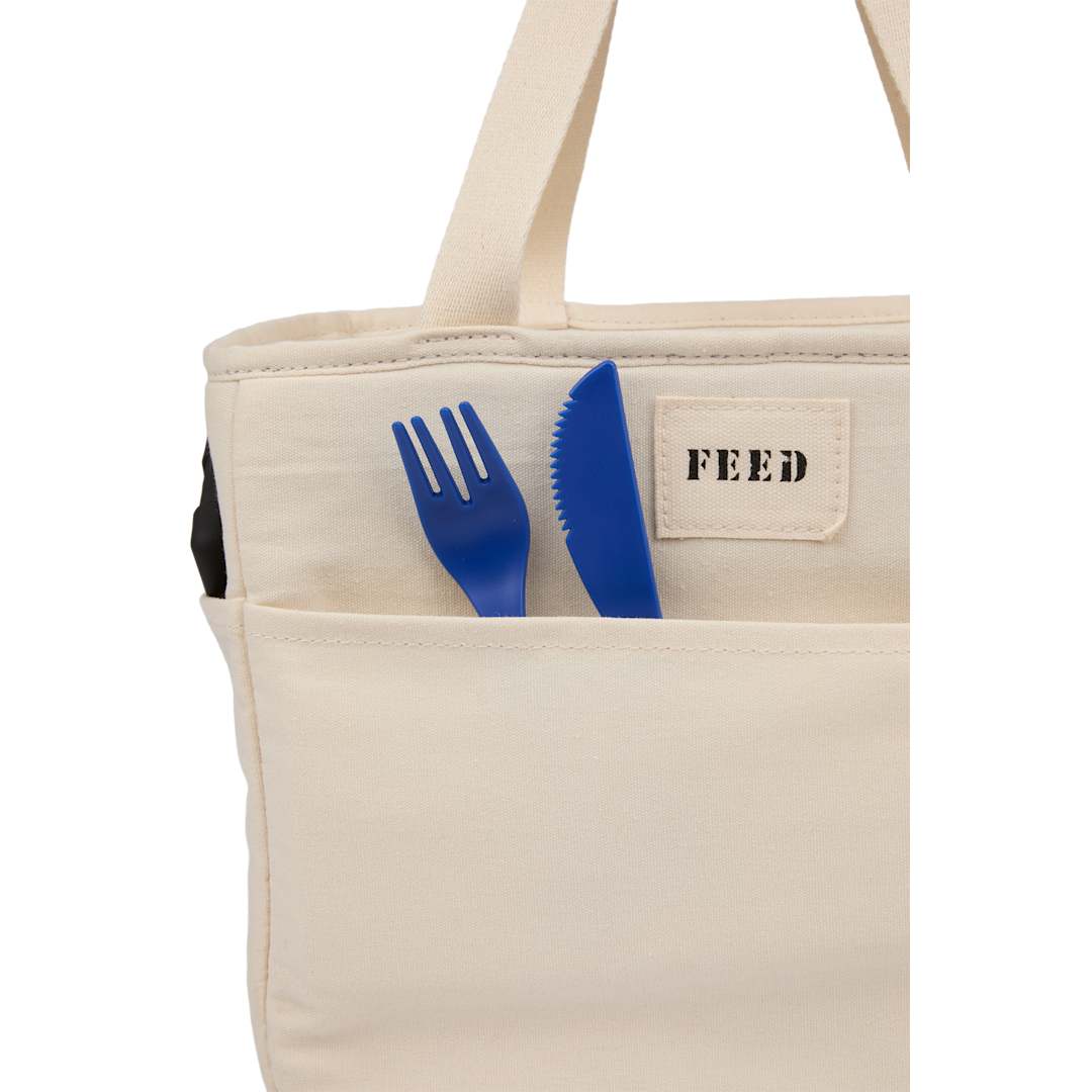FEED Organic Cotton 9 Can Lunch Cooler 16