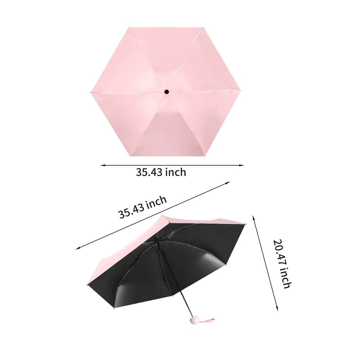 Durable Impact Cloth Pocket Umbrella with Portable Frame 4