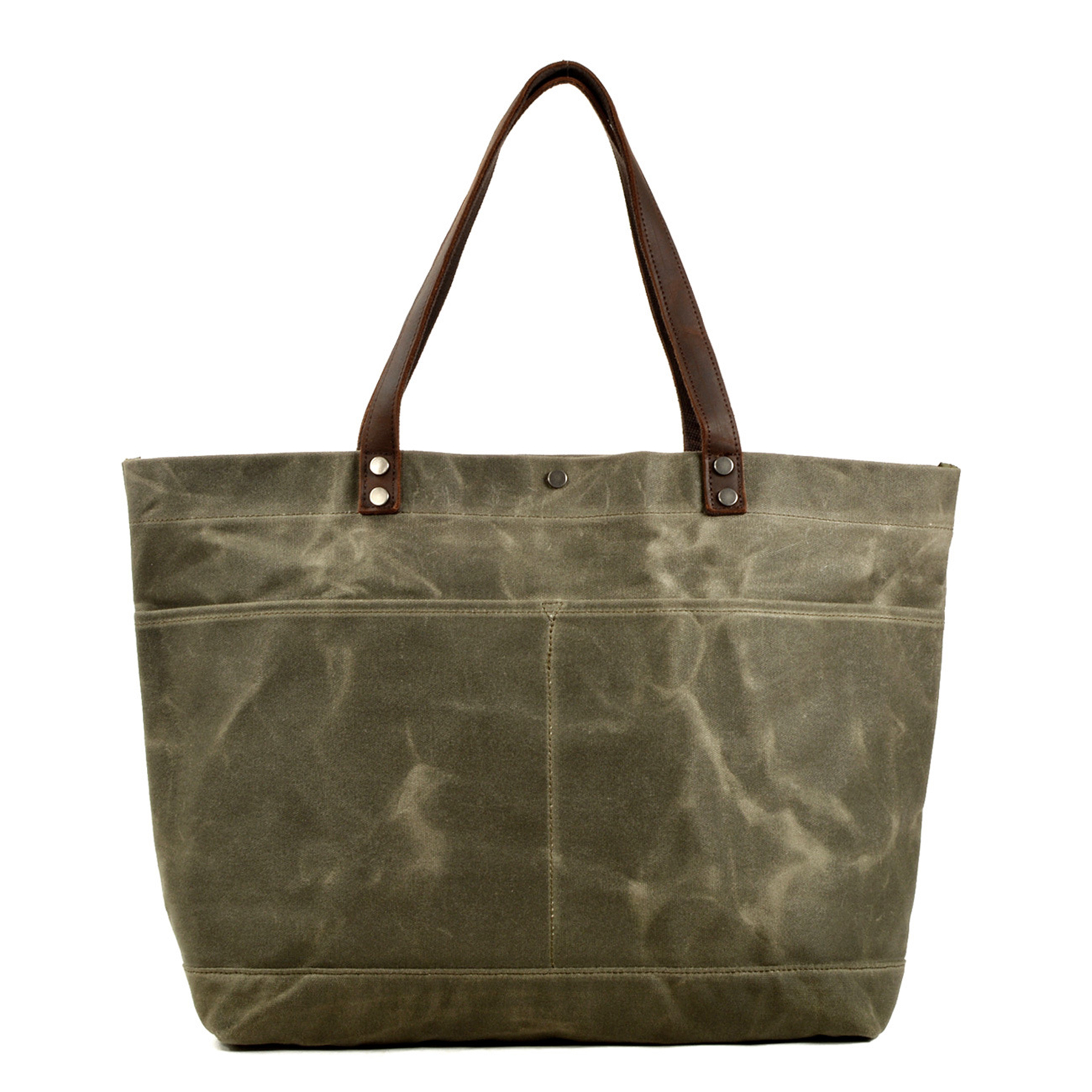Waxed Canvas Travel Tote Bag 9