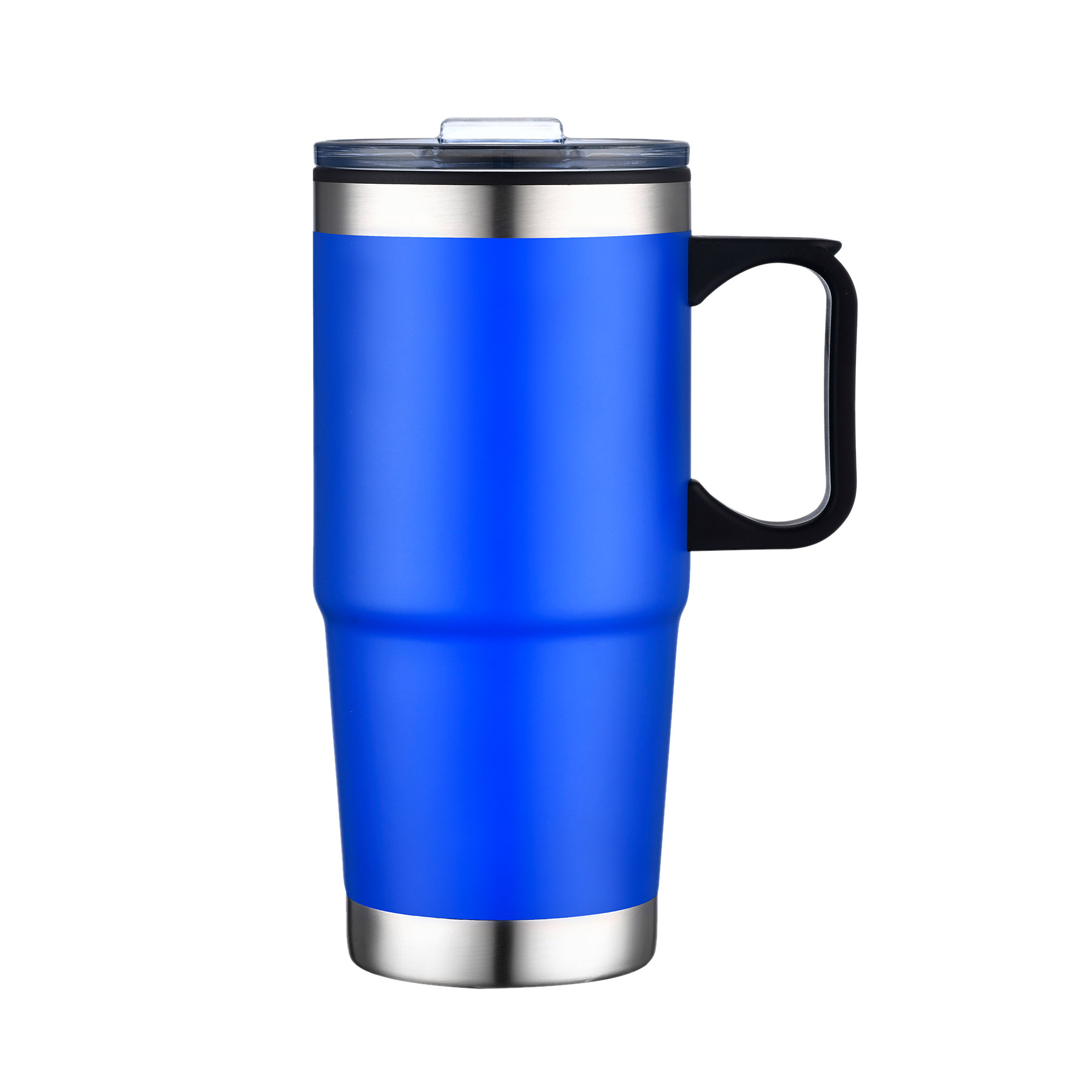 24 oz. Stainless Steel Black Carrying Handle Travel Mug 4