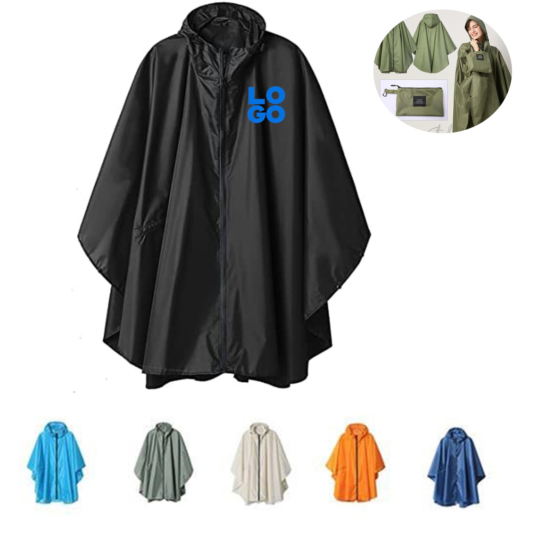 Rain Poncho Jacket Coat 1