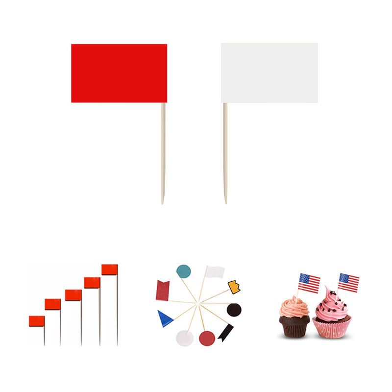 Custom Toothpick Flag With 2 1/2" Stick 2