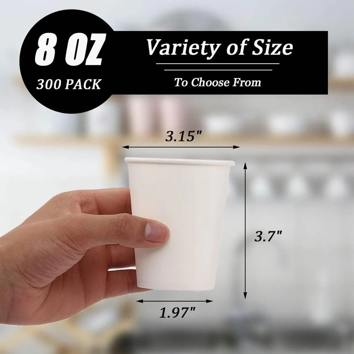 8 Oz Disposable Coffee Beverage Drinking Paper Cup 5