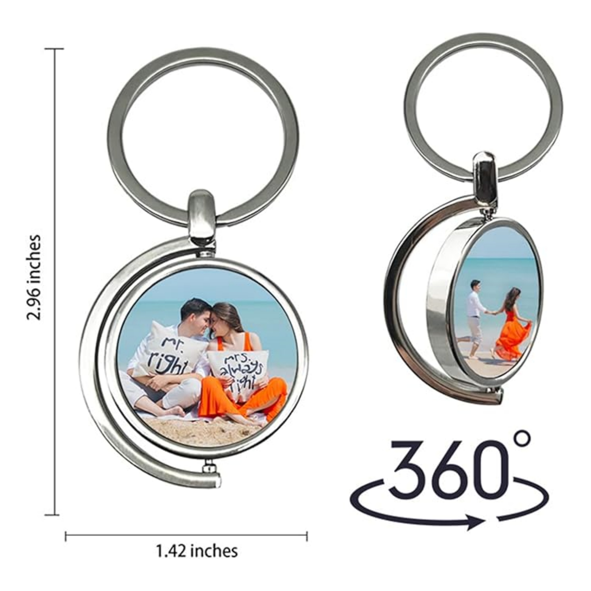 Sublimation Heat Transfer Keychain 4