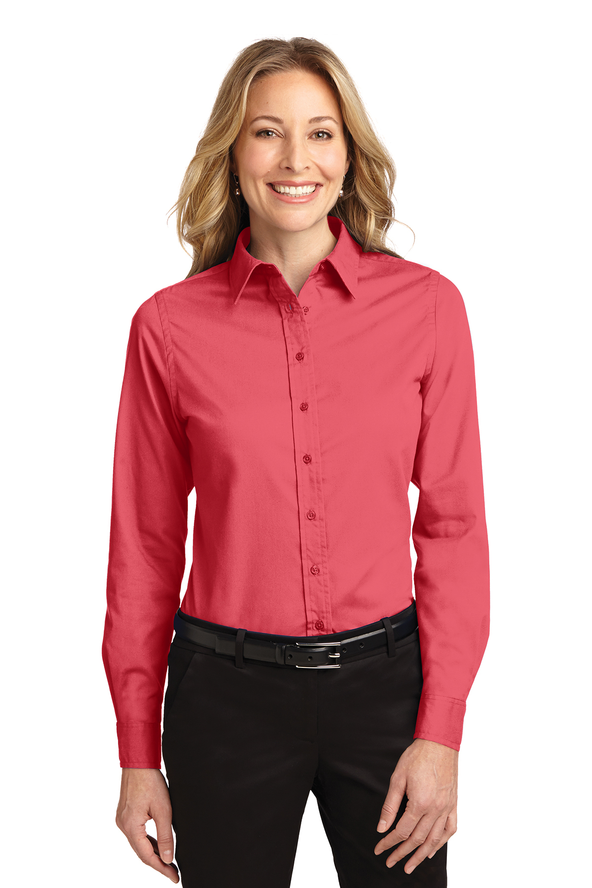 Ladies' Long Sleeve Oxford Button-Down Easy Care Shirts 9