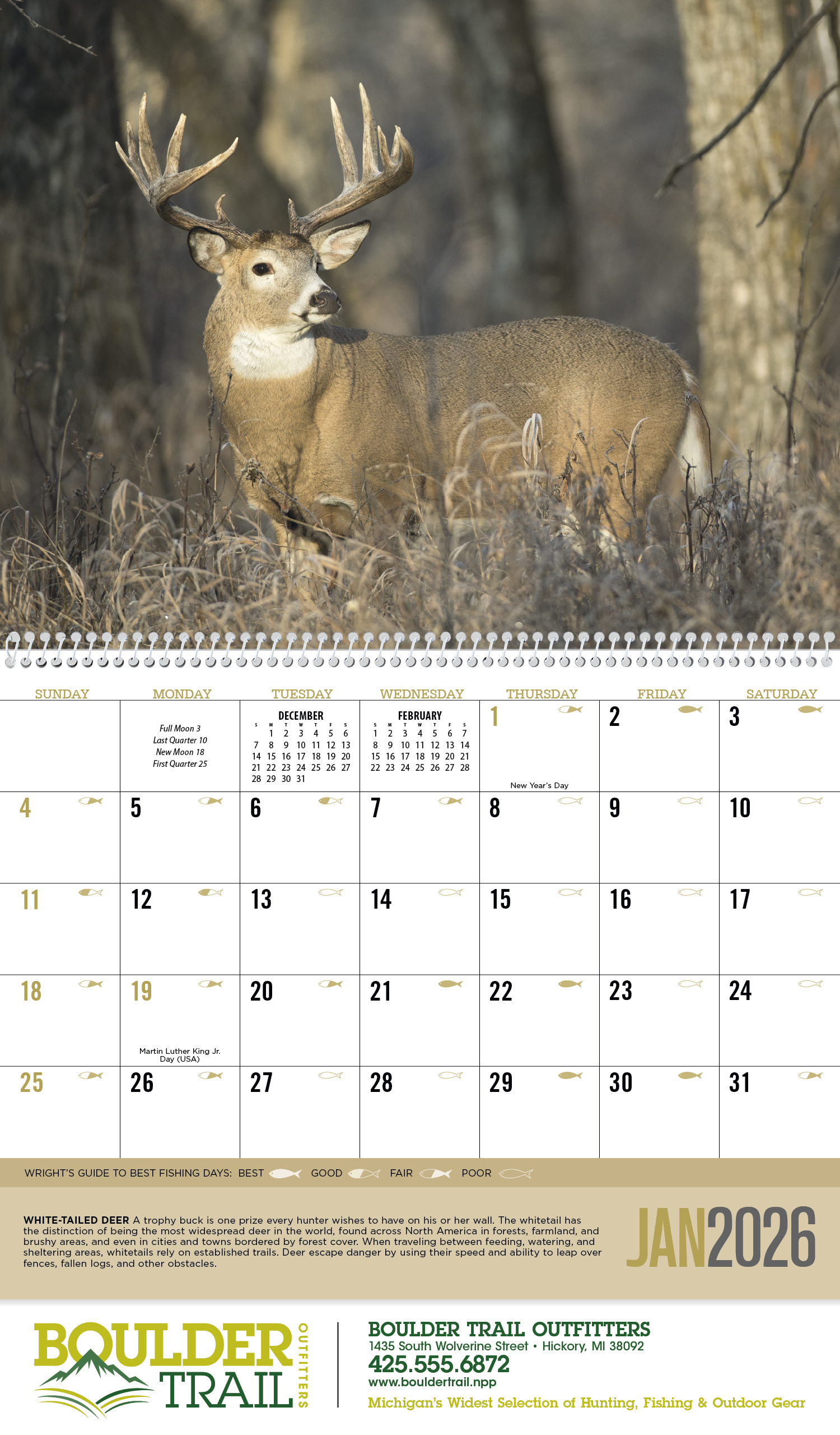 Triumph® Calendars Sportsman Calendar 43