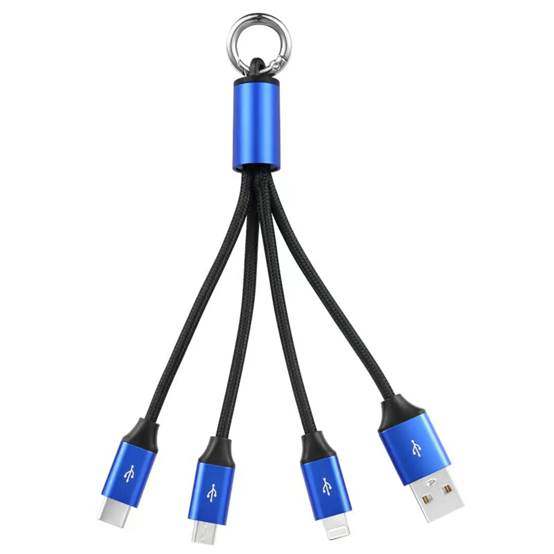 3 in 1 (2 - Pack) USB Cable with Keychain 4