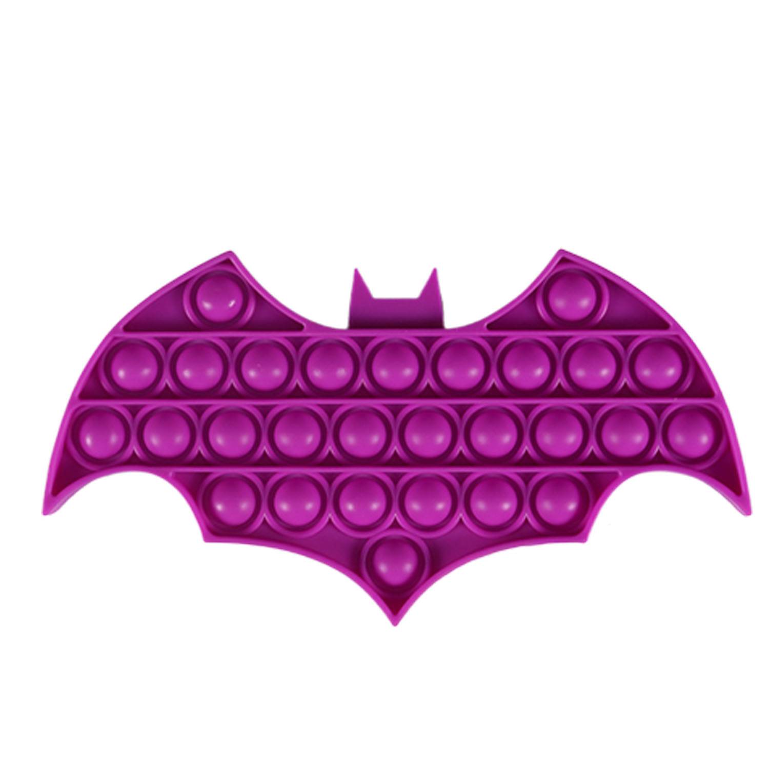 Halloween Colorful Bat Shaped Push Pop Bubble Ball Toy 7