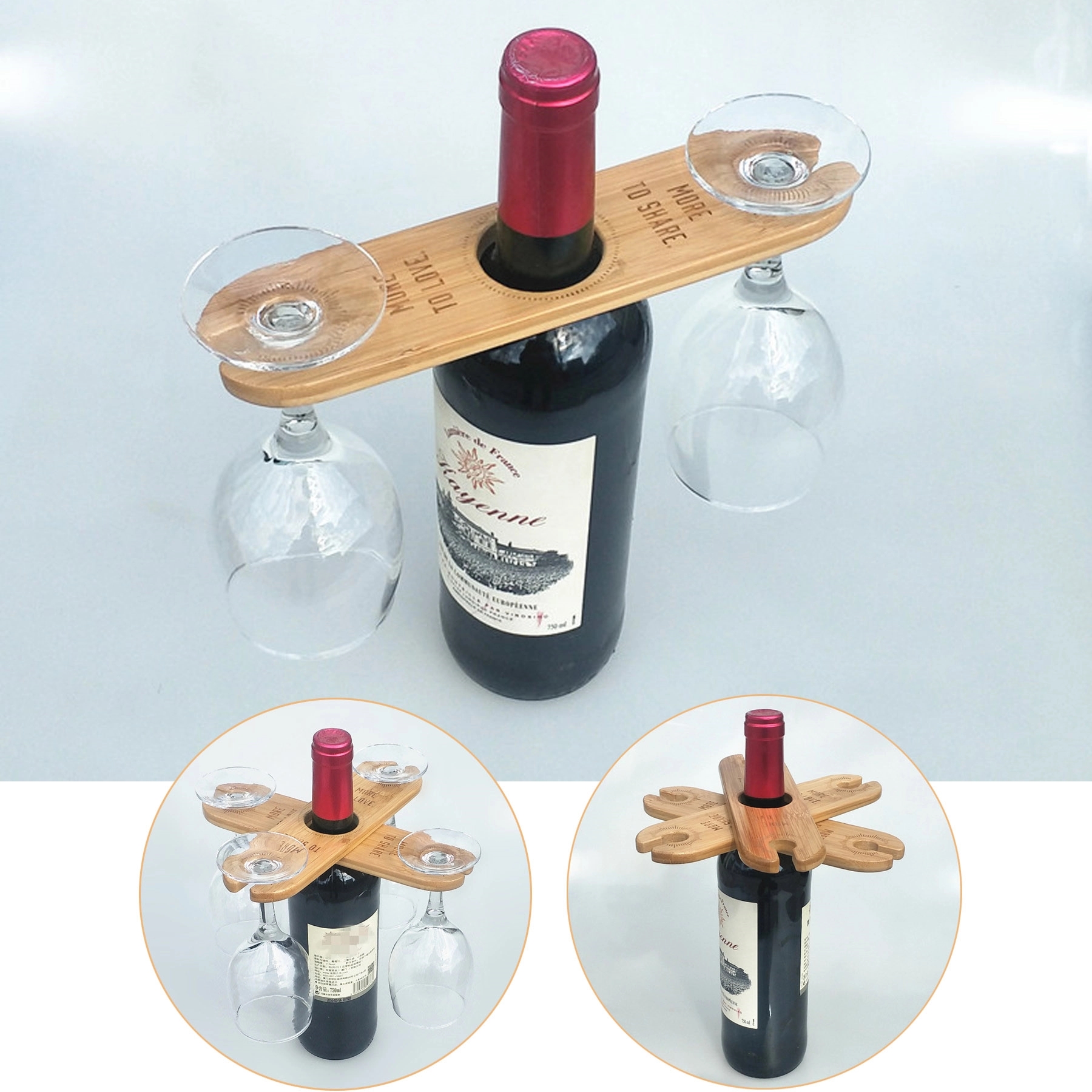 Wooden Wine Glass Holder 3