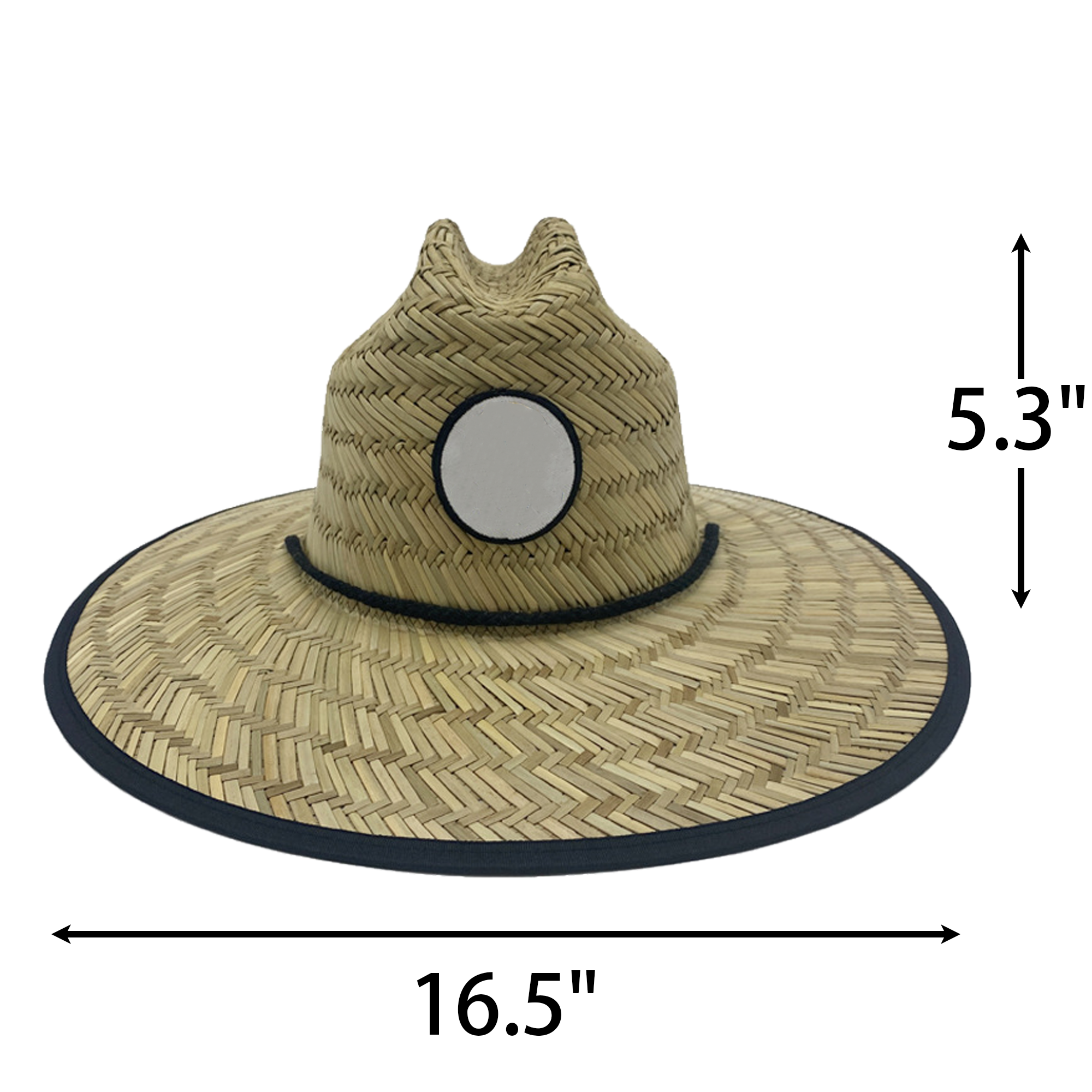 Full Color Custom Lifeguard Straw Hat 3