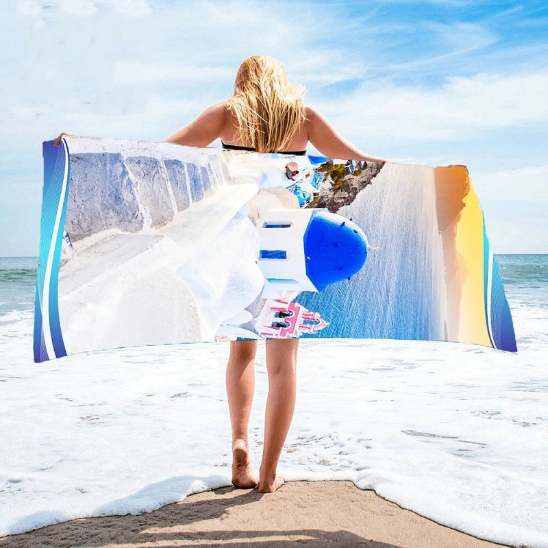 Full Color Microfiber Beach Towel(L59"XW29.5") 4