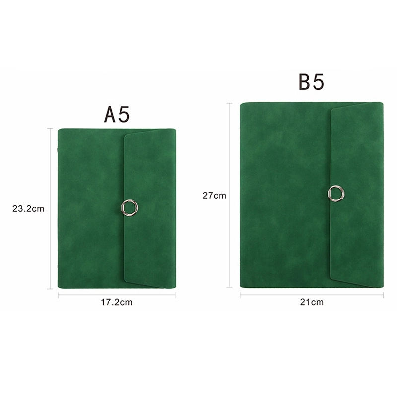 PU Leather A5/B5 Business Travel Journal Binder Notebook 4