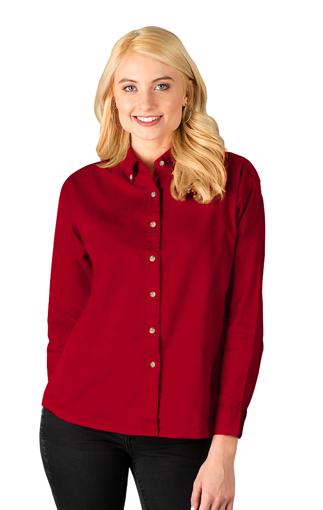 Ladies' L/S 100% Cotton Twill Shirt 38