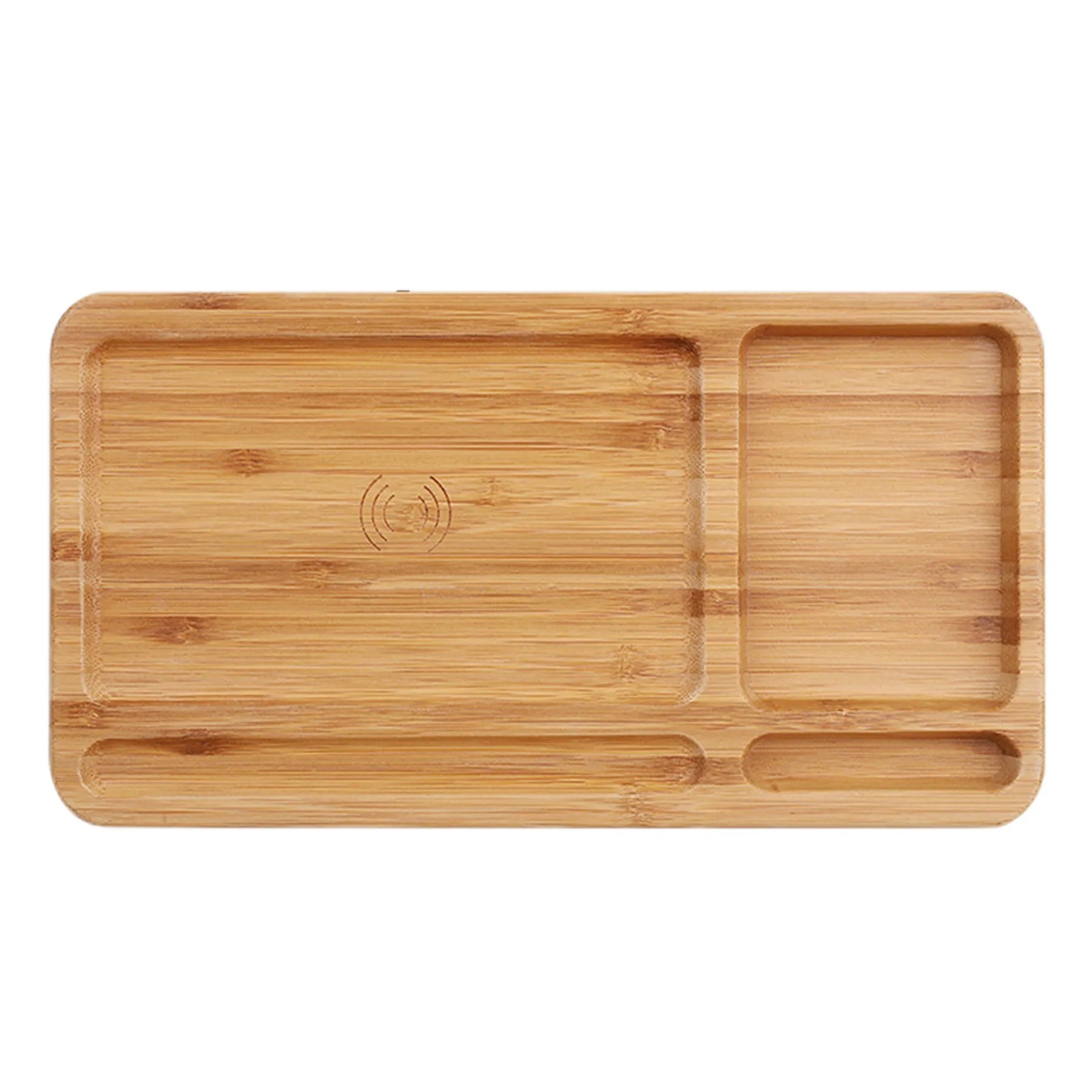 Bamboo Phone Charger Docking Tray 2