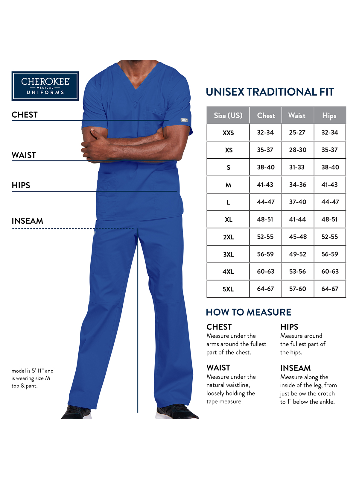 Cherokee - Workwear Core Stretch - Unisex Four-Pocket V-Neck Top 10