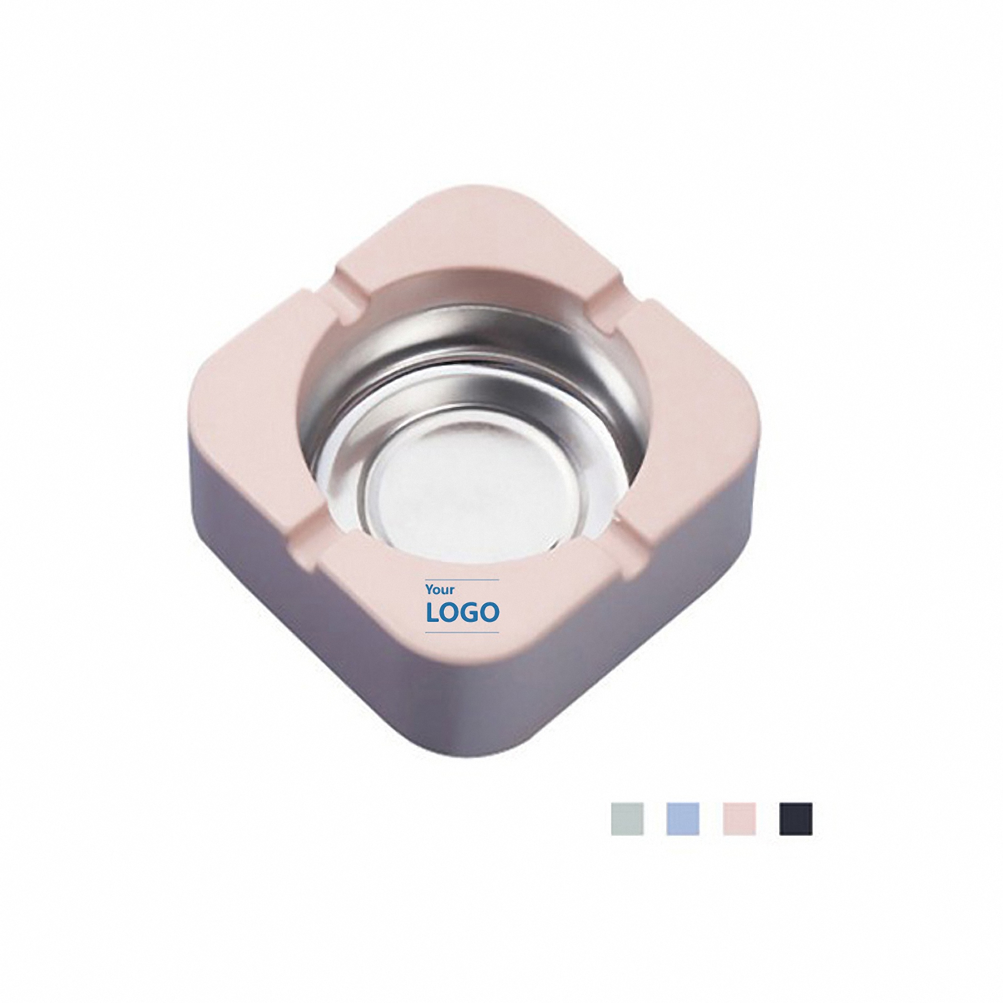 Stainless Steel Square Ashtray 4